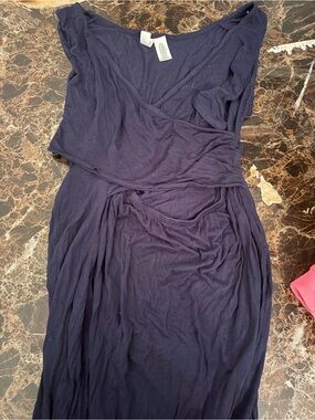Lamaze Navy maternity/ nursing Dress